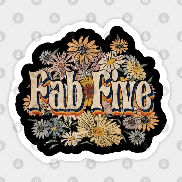 Personalized Five Name Birthday Fab 70s 80s 90s Styles Sticker by Friday The 13th